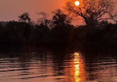Sunset on the Kafue